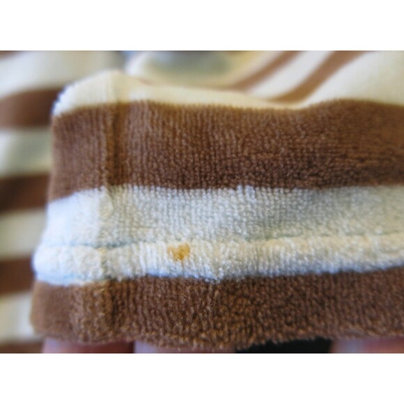 Gymboree baby boys monkey layette brown light blue stripe velour pants 6-9-12 - Picture 2 of 2